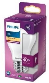 Philips LED GLS E27 4,5-40W 2700K Filament matt Blister – 5102512