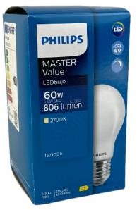 Philips LED GLS E27 5,9-60W 2700K Filament matt dimmbar - LED3789