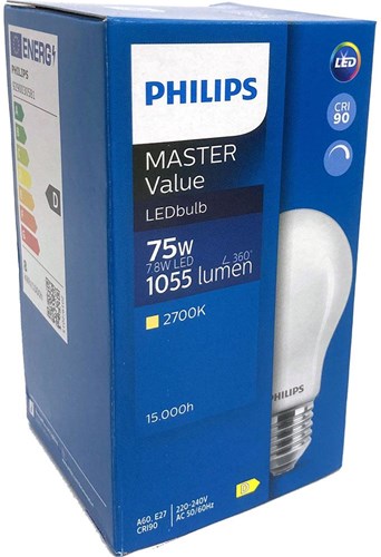 Philips Master VLE LED-Lampe 7,8 W 927 E27 matt dimmbar | 10 Stk