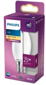 Philips LED-Kerze E14 2,2-25W 2700K Filament matt Blister – 5100301