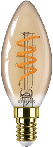 Philips LED-Kerze E14 3,5–15 W, 2000 K Filament, goldfarben, dimmbar, Blister – 5100305