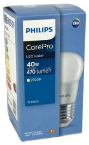 Philips LED Bullet 4-25W E27 827 P48 matt