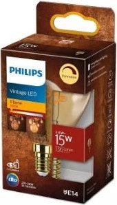 Philips LED Bullet E14 2,6W-20W 2000K Filament Gold dimmbar Blister – 5101507