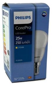 Philips LED-Kugel E14 2,8-25W 2700K matt - LED3325