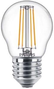 Philips LED-Kugel E27 4,3-40 W 2700 K Filament klar – LED3749