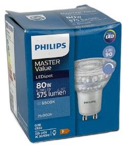 Philips LED-Spot GU10 6,2-80 W 6500 K dimmbar – led3455