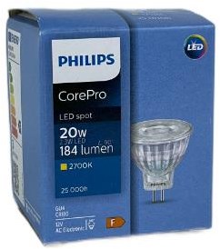 Philips LED-Spot MR11 Gu4 12V 2,3-20W 2700K - LED3477