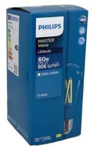 Philips LED ST64 E27 5,9-60W Filament klarer Dimmton - LED3804