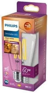 Philips LED ST64 E27 5,9–60 W Filament klar warm leuchtend Blister – 5102586