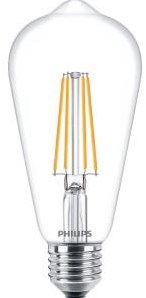 Philips LED ST64 E27 7-60W 2700K Filament Klar Blister – 5102581