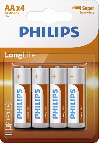 Philips Batterie R6 aa lange Lebensdauer