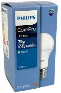 Philips Philips LED A60 11 W = 75 W E27 2700 K – LED3362