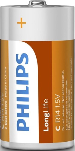 Philips Batterie R14 C Langes Leben