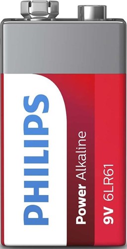 Batterie Philips 9V -Leistungsalkaline