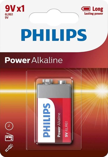 Batterie Philips 9V -Leistungsalkaline