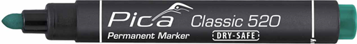 Bild eines 520 36 Permanentmarkers | 1-4mm | rund | grün | 10 Stück - pi52036