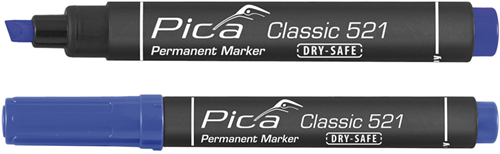 Bild eines 520 41 Permanentmarkers | 1-4mm | rund | blau | 10 Stück - pi52041