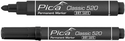 Pica 520 46 Permanentmarker | 1-4mm | rund | schwarz | 10 Stück - pi52046