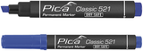 Bild eines 521 41 Permanentmarkers | 2-6mm | Meißel | blau | 10 Stück - pi52141 - afbeelding 1
