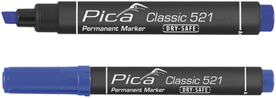 Bild eines 521 41 Permanentmarkers | 2-6mm | Meißel | blau | 10 Stück - pi52141