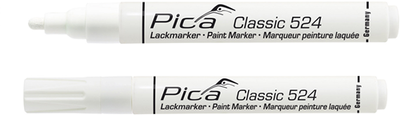 Bild eines 524 52 Farbmarkers | 2-4mm | runde Spitze | weiß | 10 Stück - pi52452