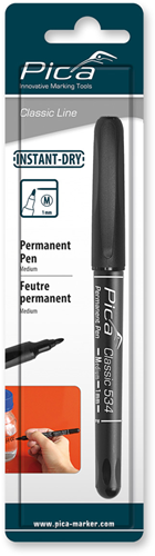 Bild eines 534 46 Permanentstifts | 1,0 mm | rund | schwarz | Blisterpackung - pi53446sb