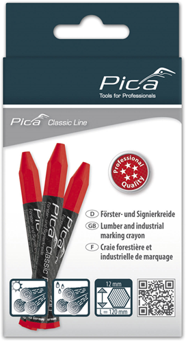 Bild eines 590 40 Marker Chalk Pro | 12x120mm | rot | 12 Stück - pi59040