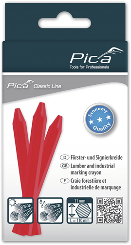 Pic a 591 40 Marker Kreide Eco | 11x110mm | rot | 12 Stück - pi59140