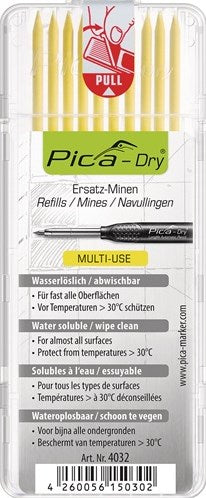 Bild eines Nachfüllsets | 10x gelb | feuchtes, herausnehmbares 10-Stifte-Set | 1 Stück - 4032 - 4032