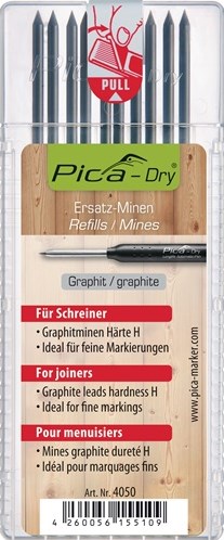 Pica 4050 Trockenbleistiftmine Graphit Carpenter (10 Stück)