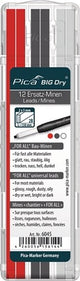 Bild einer großen Trockenmine 6045 | Graphit, Weißrot - pi6045