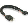 Delock Delock KB USB 2.0 BU10PIN-ST10PI BK 0,1 m