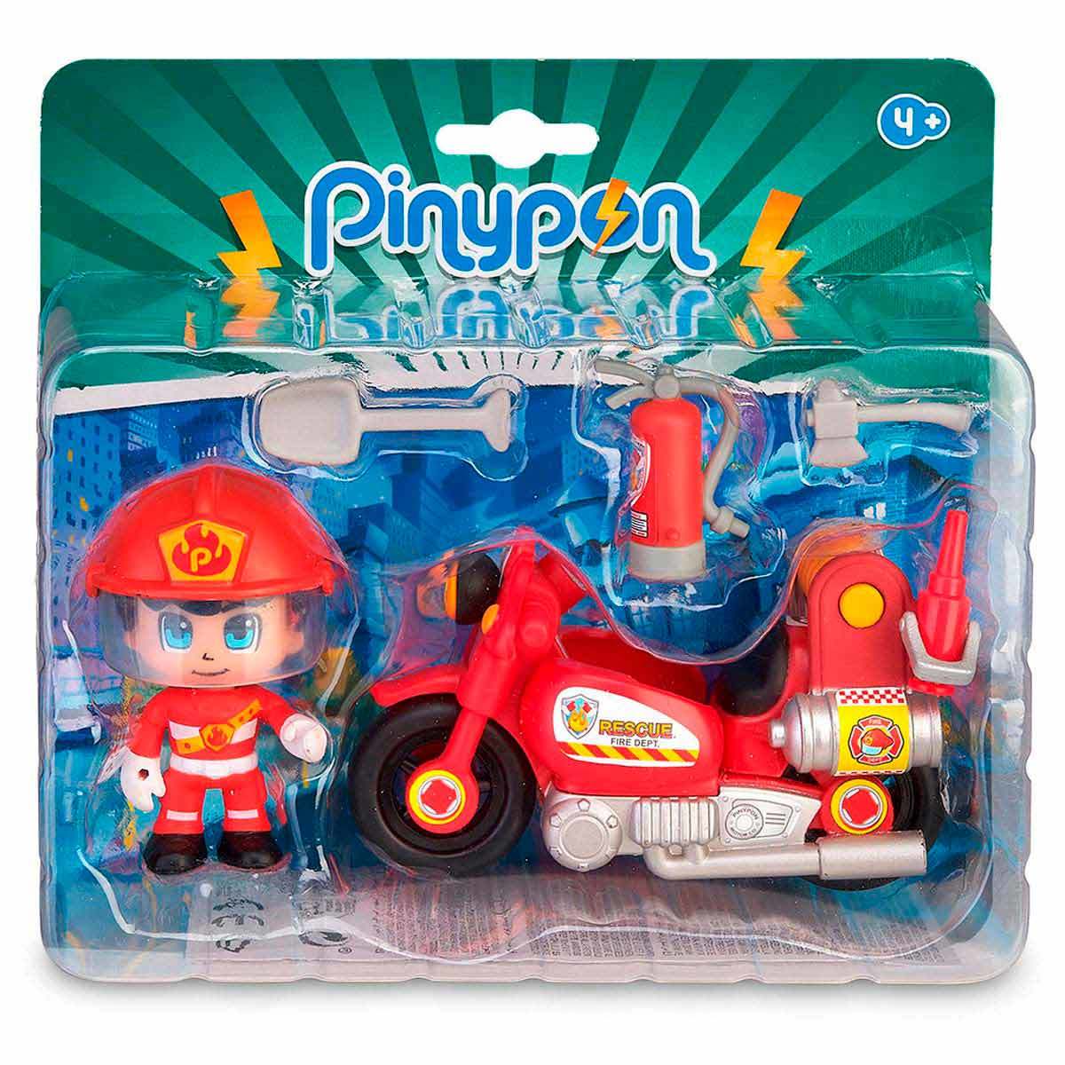 Pinypon Fire Brigade Motor mit Feuerwehrmann
