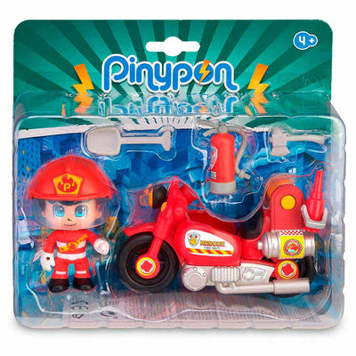 Pinypon Fire Brigade Motor mit Feuerwehrmann