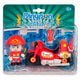Pinypon Fire Brigade Motor mit Feuerwehrmann