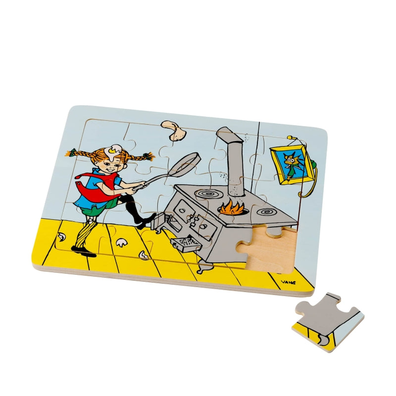 Kinderbuchlizenzen Pippi Langstrumpf - Holzpuzzle (15 Teile)