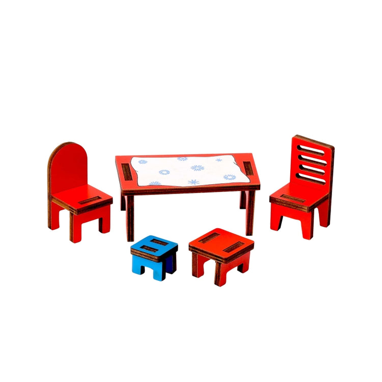 Kinderbuchlizenzen Pippi Langstrumpf - Holzmöbel-Set Nr.1
