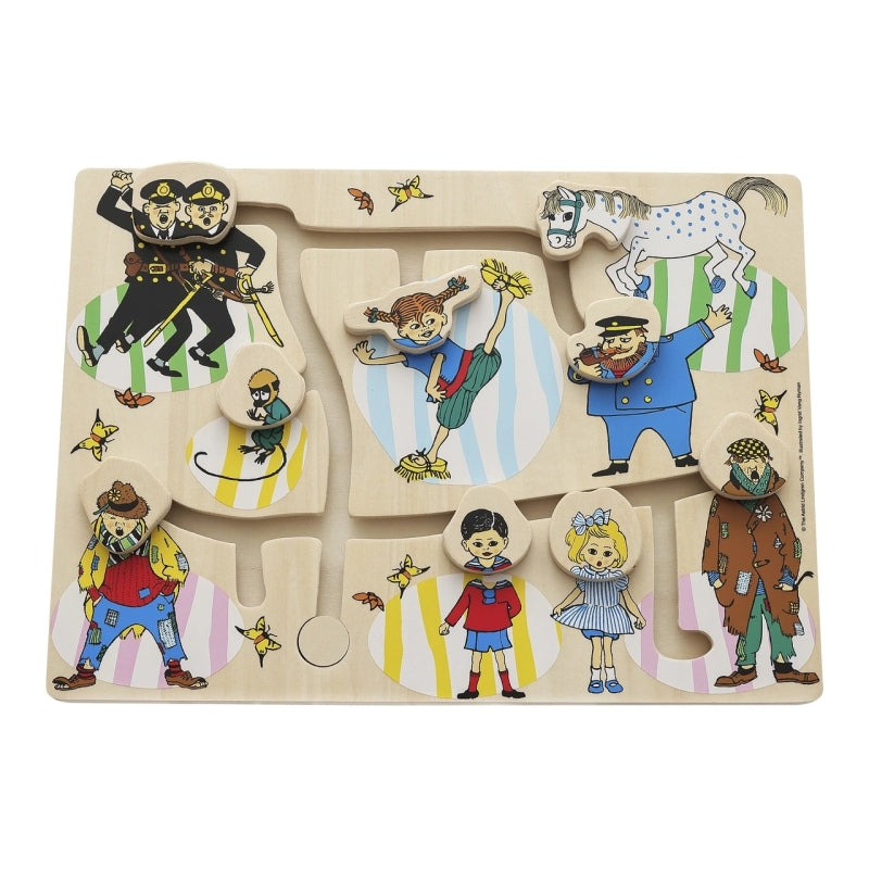 Kinderbuchlizenzen Pippi Langstrumpf - Schiebepuzzle aus Holz