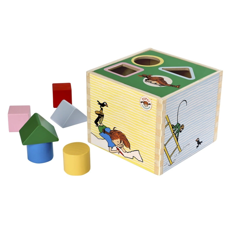 Kinderbuchlizenzen Pippi Langstrumpf – Formensortierer aus Holz