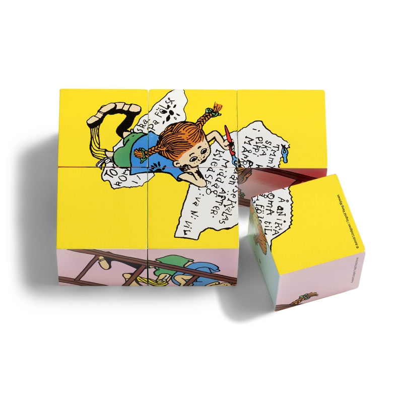 Kinderbuchlizenzen Pippi Langstrumpf Puzzleblöcke