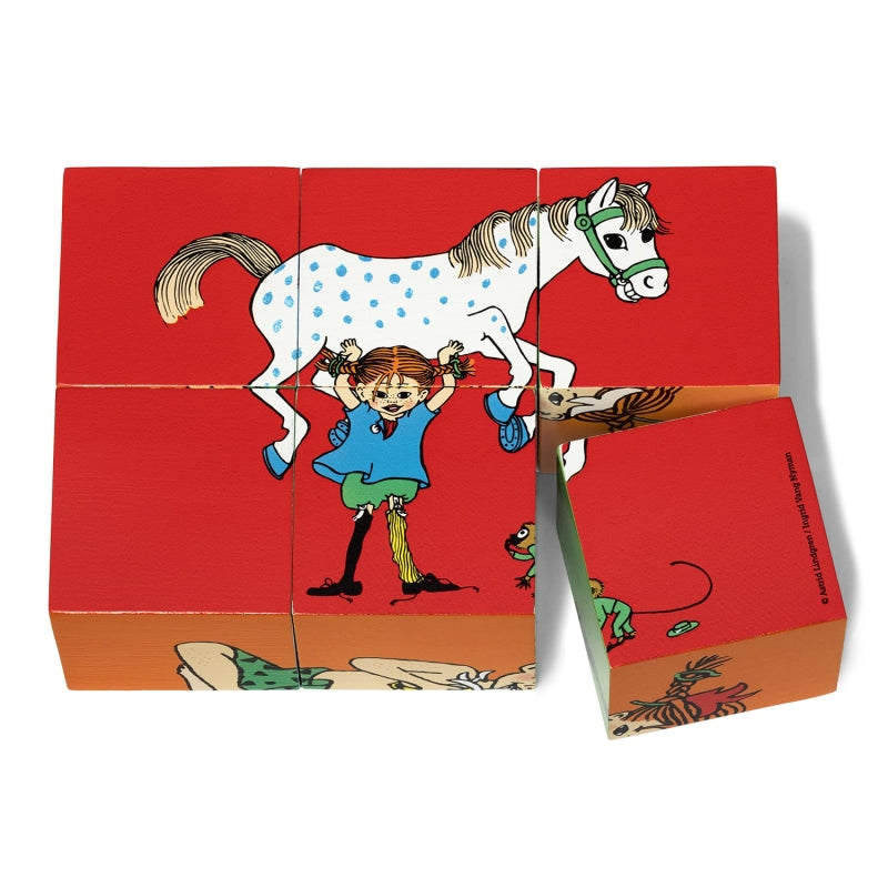 Kinderbuchlizenzen Pippi Langstrumpf Puzzleblöcke