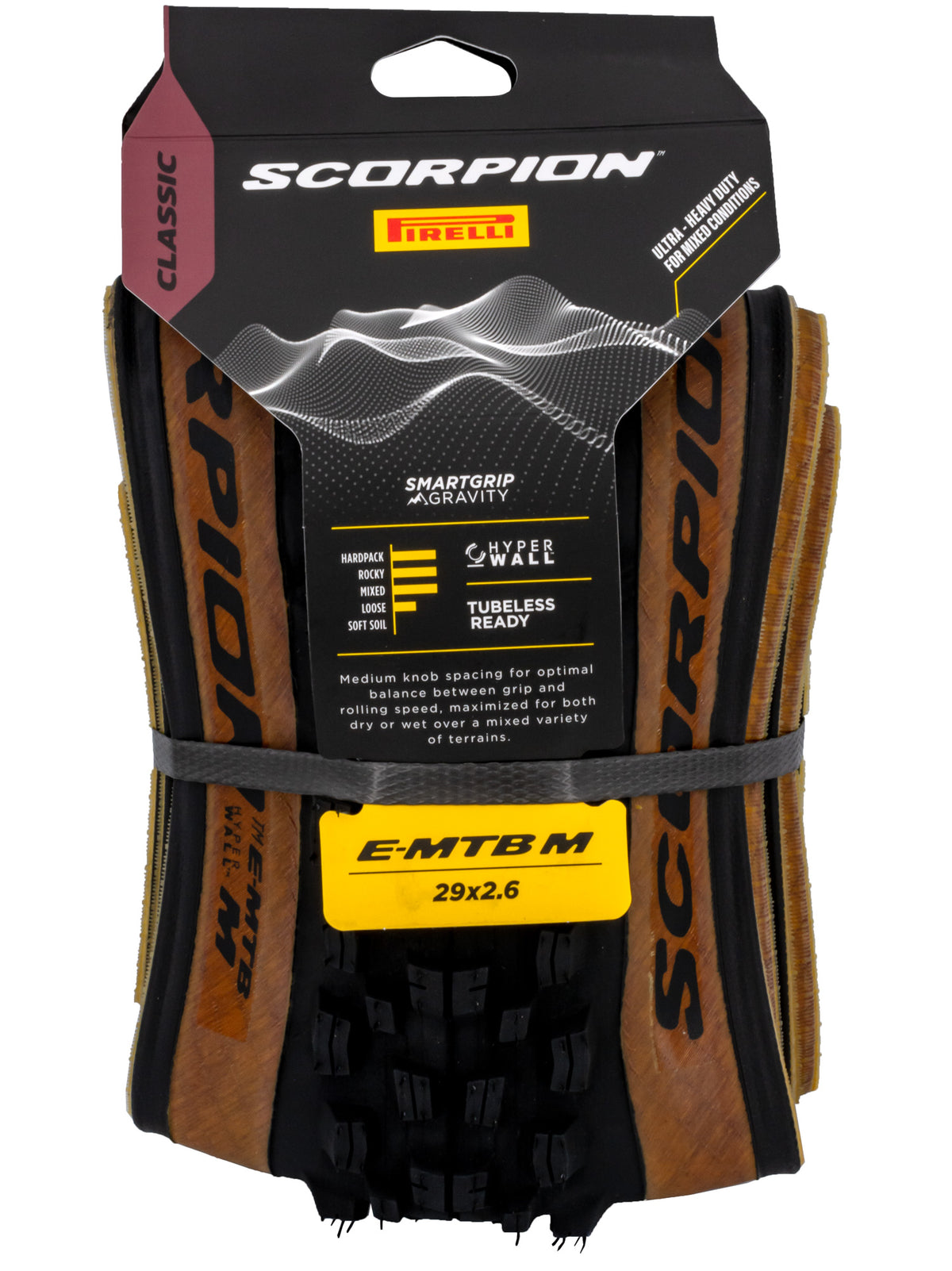 Pirelli Scorpion™ E-MTB M – klassischer 29x2,6-Hyperwall-Faltreifen für gemischtes Gelände