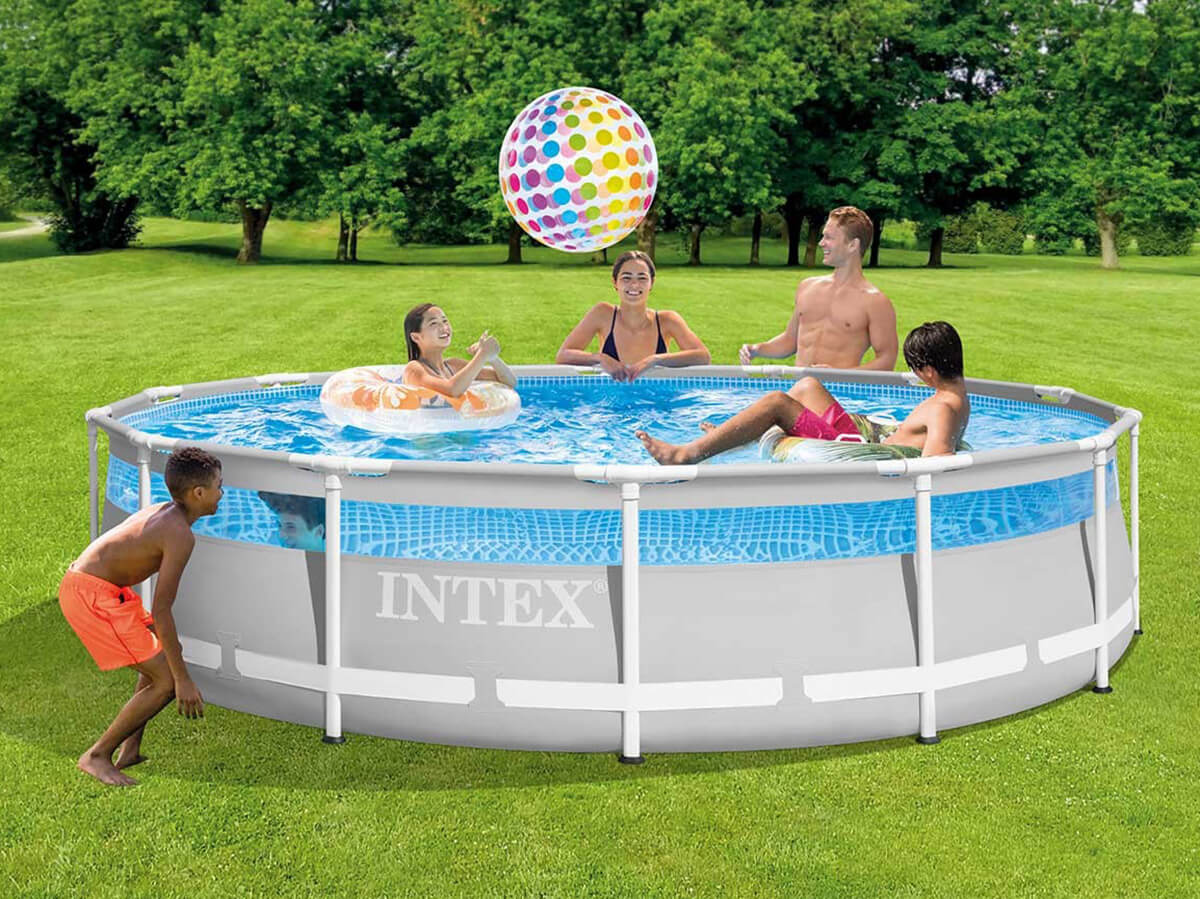 Intex Prism Frame Clearview Swimmingpool 427 x 107 cm