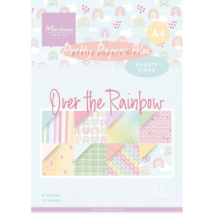 Marianne Design • Papierblock „Over the Rainbow“ von Marleen