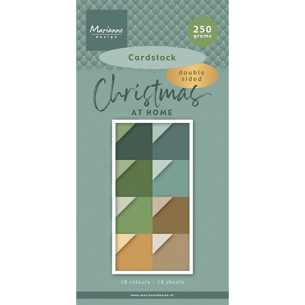 Marianne Design • Papierblock Weihnachten zu Hause - Kartonpapier
