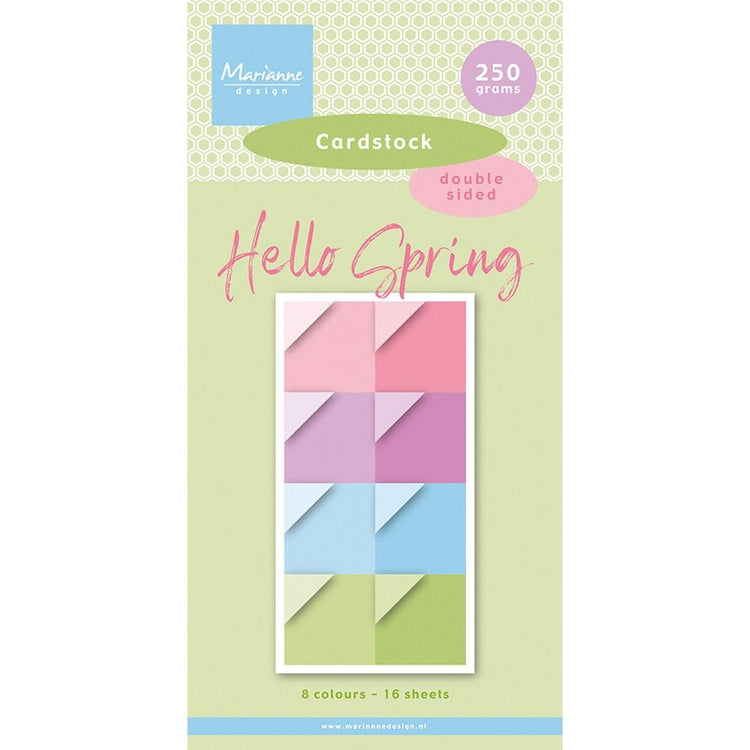 Marianne Design • Papierblock, Karton „Hallo Frühling“.