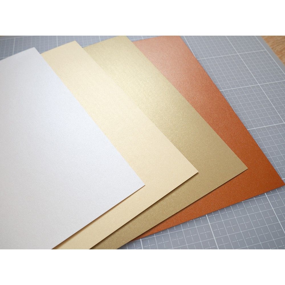 Marianne Design • Papierblock A5, schimmernde Erdtöne