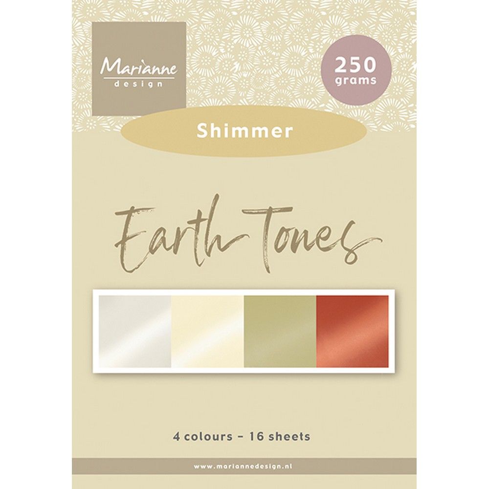 Marianne Design • Papierblock A5, schimmernde Erdtöne