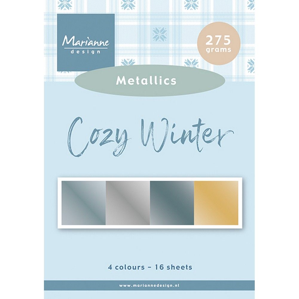 Marianne-Design • Karton mit gemütlichen Winter-Metallic-Farben