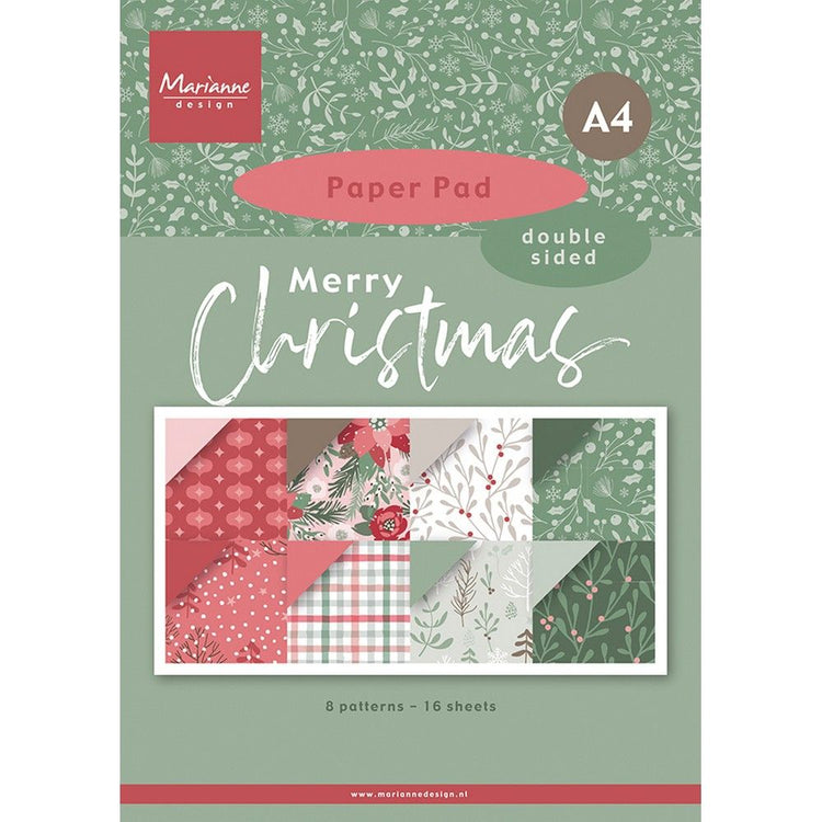 Marianne Design • Notizblock Frohe Weihnachten A4